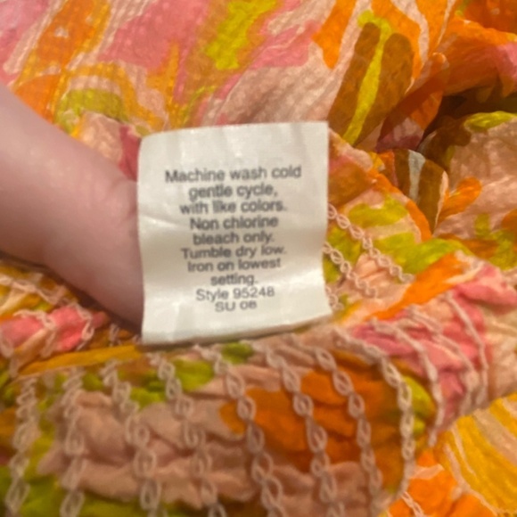 J. Crew Collection 100% silk colorful Tie Shoulder Dress 16585 - Picture 8 of 9